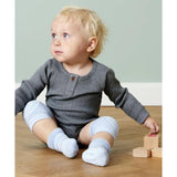 Gobabygo Sky Blue Non Slip Strømper Organic Bomuld