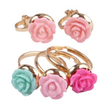 Great Pretenders  Boutique Rose Rings & Earring Set