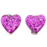 Great Pretenders  Boutique Glitter Heart Clip on Earrings 3