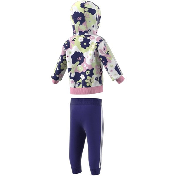 adidas Flower Print Zip Hoodie Sæt 2