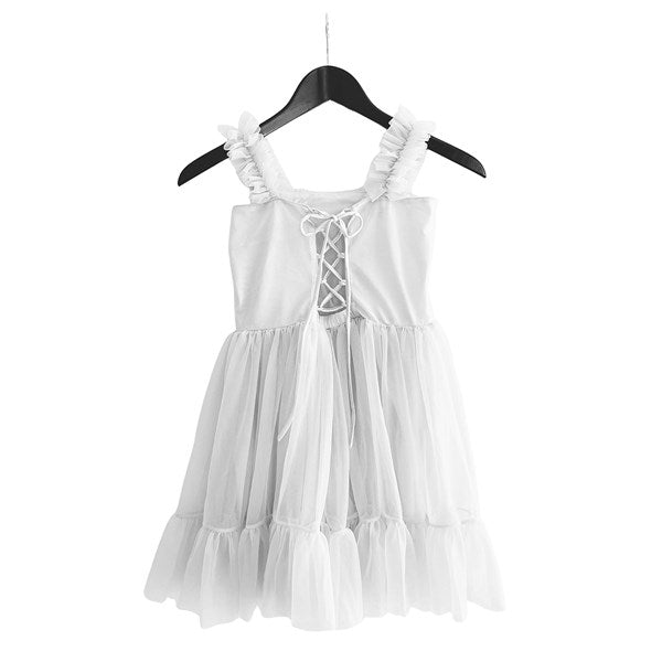 Dolly by Le Petit Heart Kjole Lace Up Off White 3