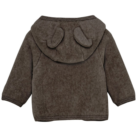 Huttelihut Brown Melange Jakke Ears Cotton Fleece