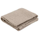 Huttelihut Light Taupe Tæppe Wool Knit 80X80 Cm