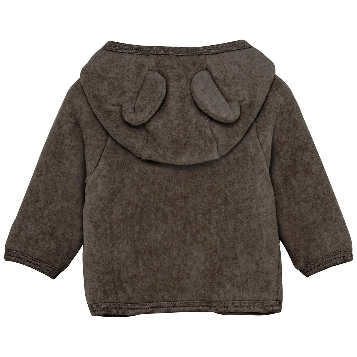 Huttelihut Brown Melange Jakke Ears Cotton Fleece