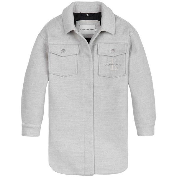 Calvin Klein Overshirt Jakke Light Grey Heather