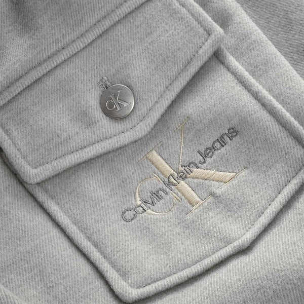 Calvin Klein Overshirt Jakke Light Grey Heather