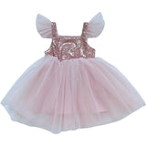 Dolly by Le Petit Tom Pink Dolly Universe Sequin Glitter Galaxy Tutu Kjole