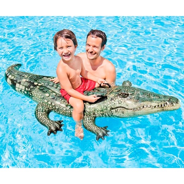 INTEX® Realistisk Alligator Ride-On