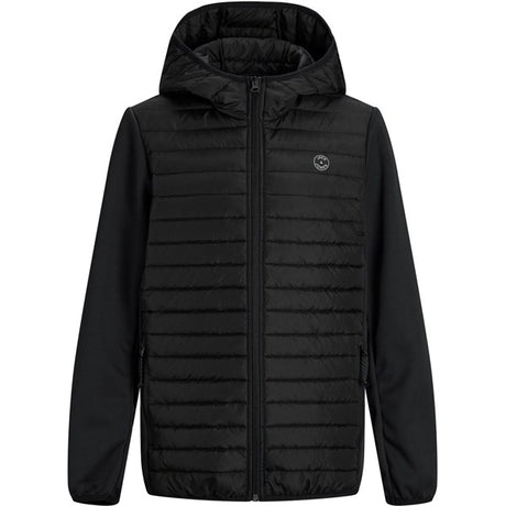 Jack & Jones Junior Black Multi Quiltet Overgangsjakke Noos