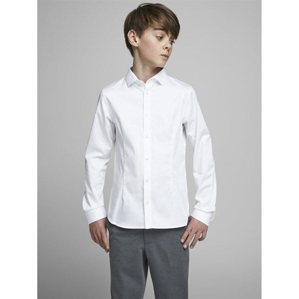 Jack & Jones Junior White Parma Skjorte Noos