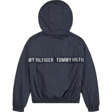 Tommy Hilfiger Hero Taping Windbreaker Pige Jakke Twilight Navy 2