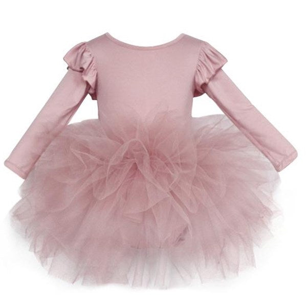 Dolly by Le Petit Tom Timeless Long Sleeve Tutu Kjole Pink