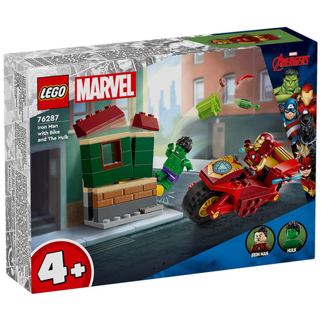 LEGO® Marvel Iron Man med motorcykel og Hulk