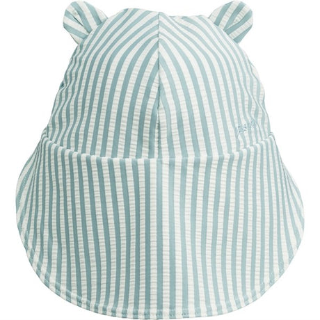 Liewood Senia Seersucker Solhat Stripe Sea Blue/White 2