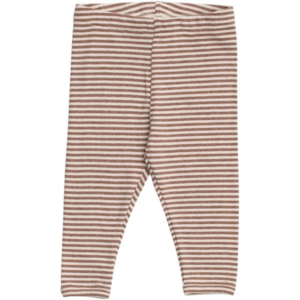 Serendipity Acorn/Offwhite Baby Leggings Stripe