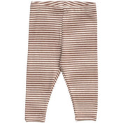 Serendipity Acorn/Offwhite Baby Leggings Stripe