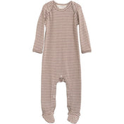 Serendipity Acorn/Offwhite Baby Heldragt m. Fødder Stripe