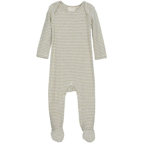 Serendipity Sage/Ecru Baby Suit Stripe Feet