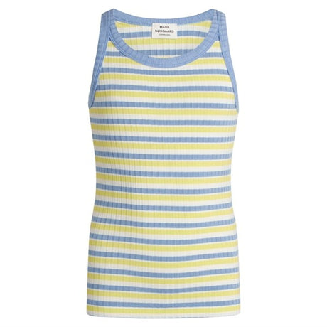 Mads Nørgaard 5x5 Stripe Carinila Top Multi Sunny Lime