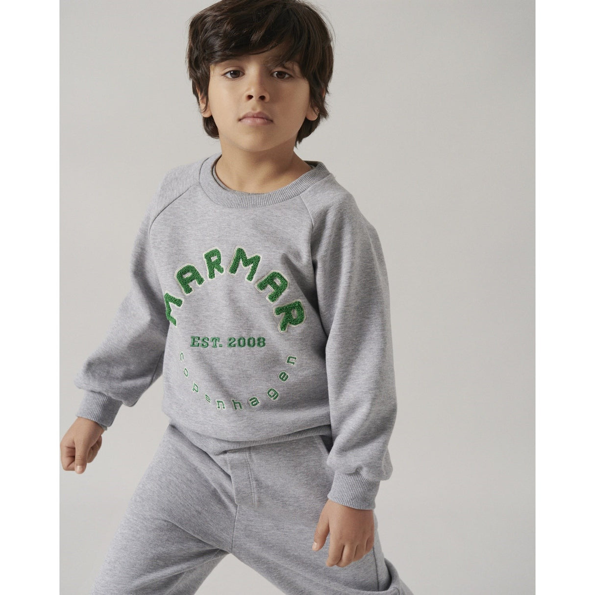 MarMar Double Jersey Green Logo Pelon Sweatpants 3