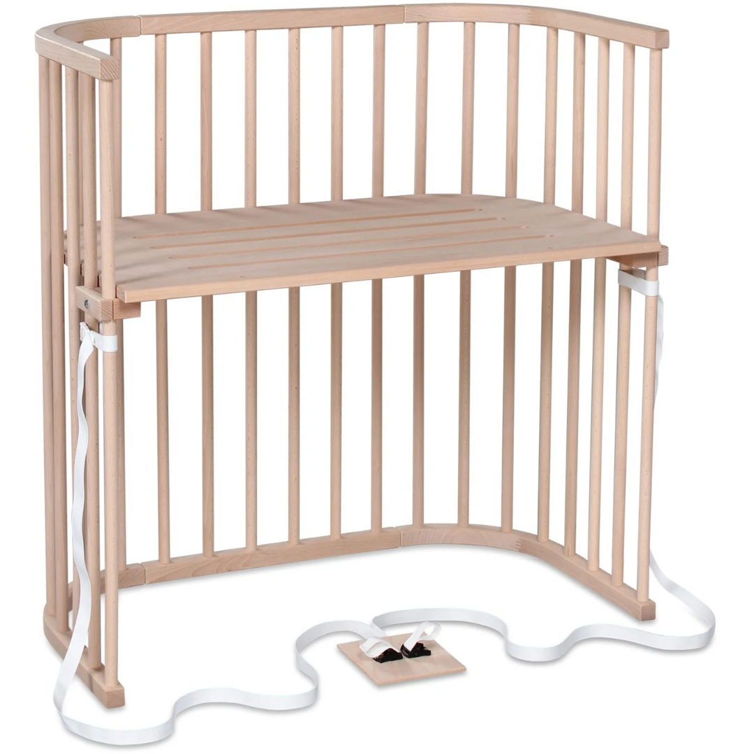 babybay® Bedside Crib Natural Ubehandlet Boxspring Co-Sleeper Babyseng