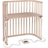 babybay® Bedside Crib Natural Ubehandlet Boxspring Co-Sleeper Babyseng