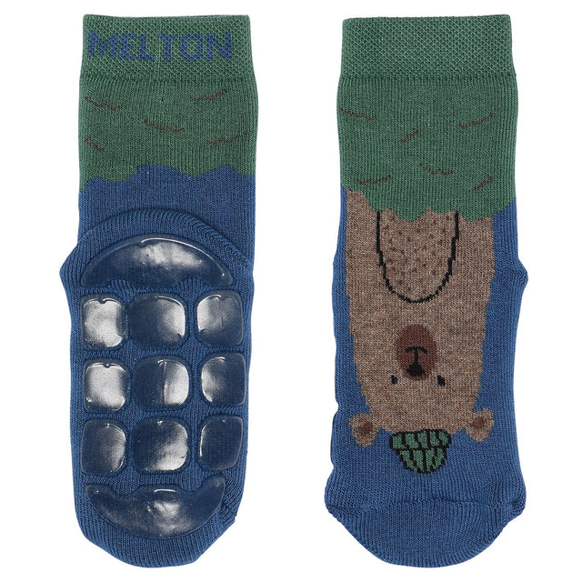 MELTON True Navy  Bear socks - anti-slip