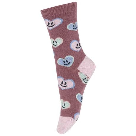 MELTON Grape Shake  Happy hearts socks