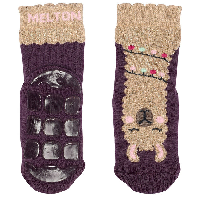 MELTON Hortensia  Llama socks - anti-slip