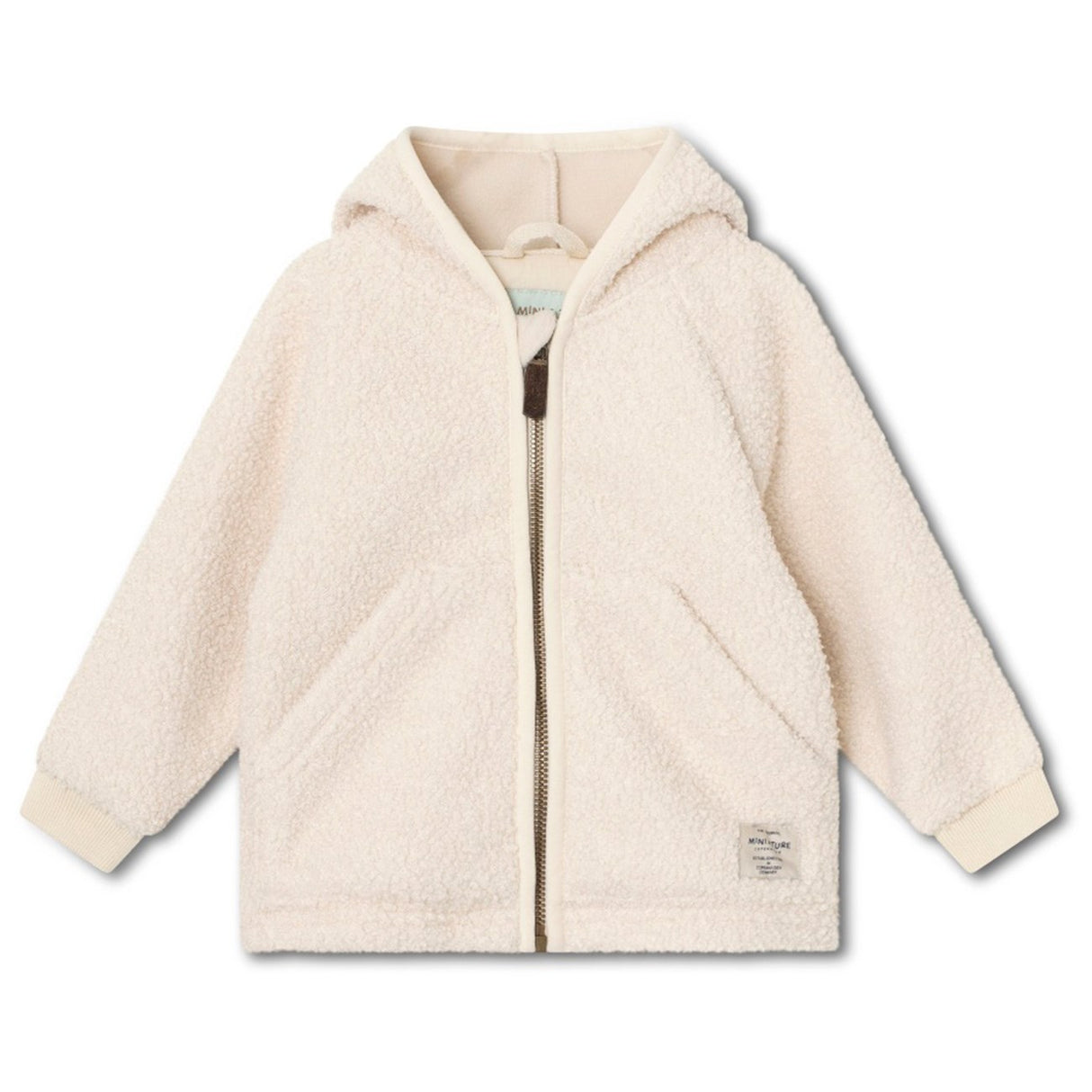 Mini A ture Angora Cream Liff Teddy Fleece Jakke