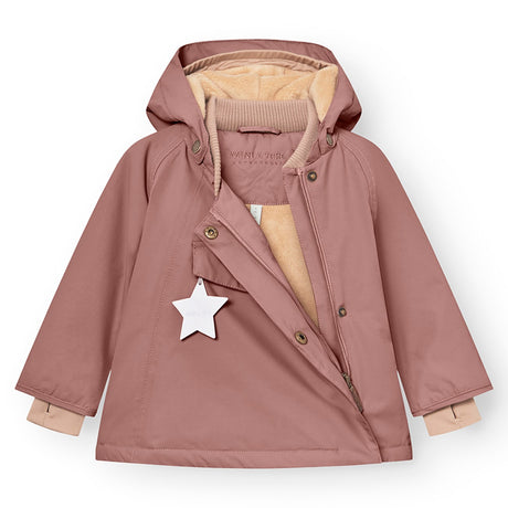 Mini A ture Light plum Wang Fleece Vinterjakke