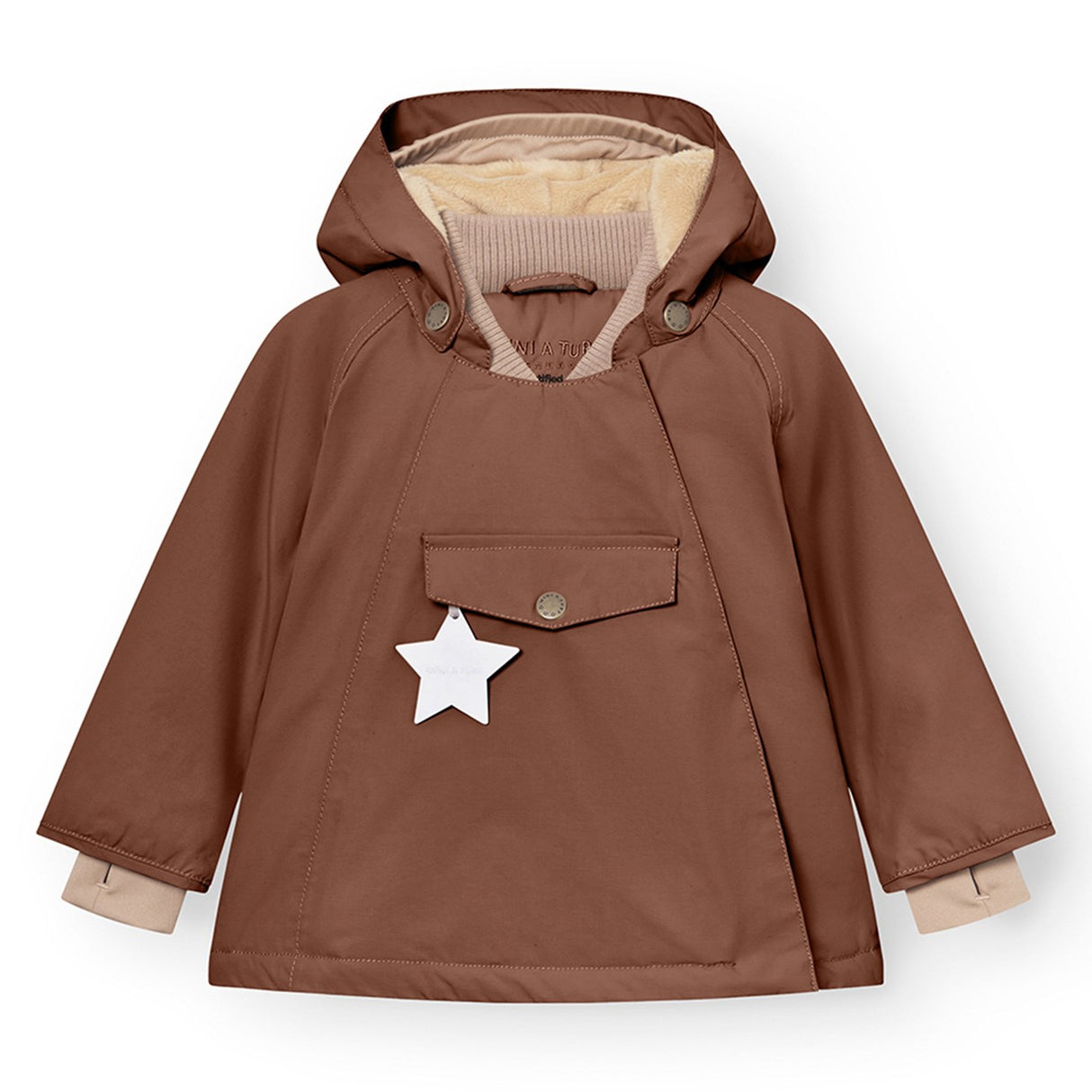 Mini A ture Rootbeer brown Wang Fleece Vinterjakke