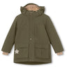 Mini A ture Olive night Kastorio Fleece Vinterjakke