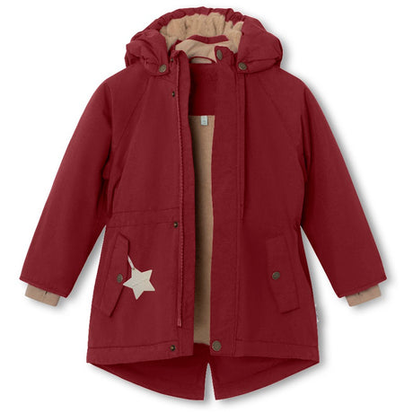 Mini A ture Red merlot Vikania Fleece Vinterjakke