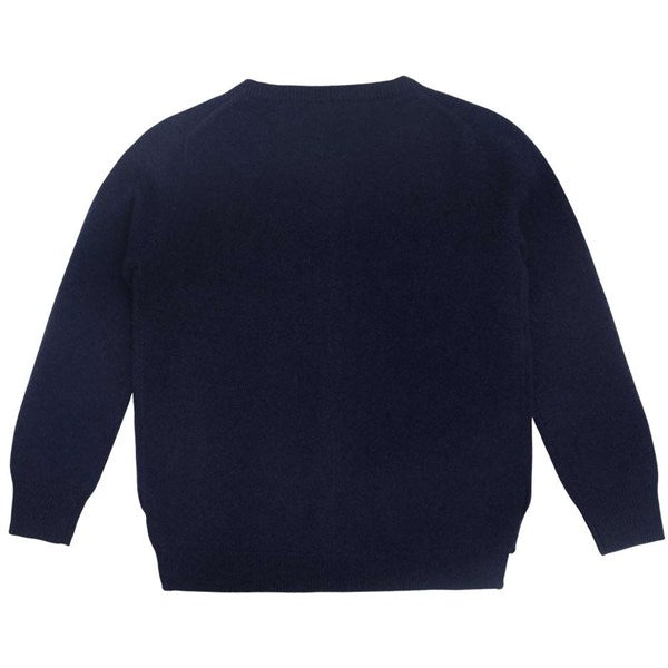 HOLMM Navy Molly Cashmere Strik Cardigan