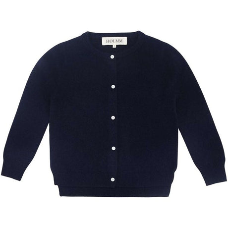 HOLMM Navy Molly Cashmere Strik Cardigan