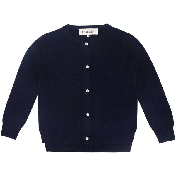 HOLMM Navy Molly Cashmere Strik Cardigan