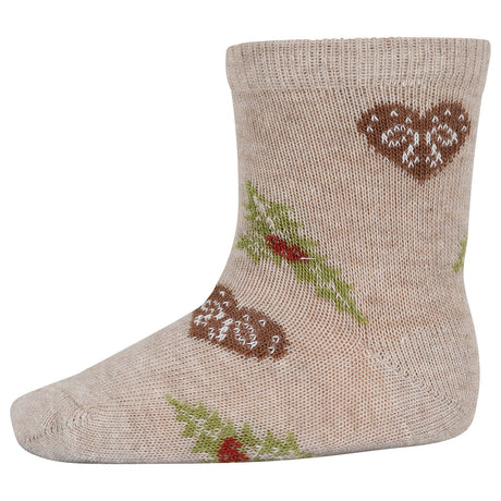 Mp Danmark Christmas strømper Beige Melange