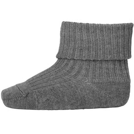 MP 589 Wool Socks Rib 491 Grey Mar