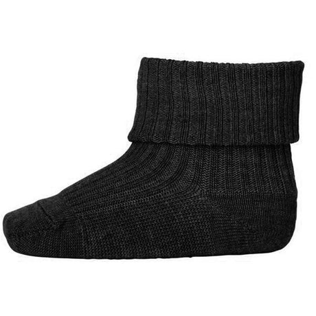 MP 589 Wool Socks Rib 497 Dark Grey