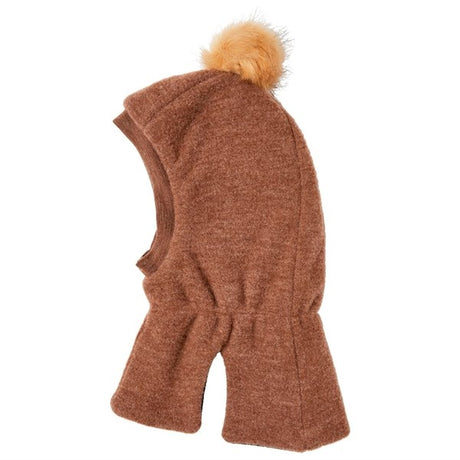 Name it Mino Børstet Uld Elefanthue m/Fleece Carob Brown