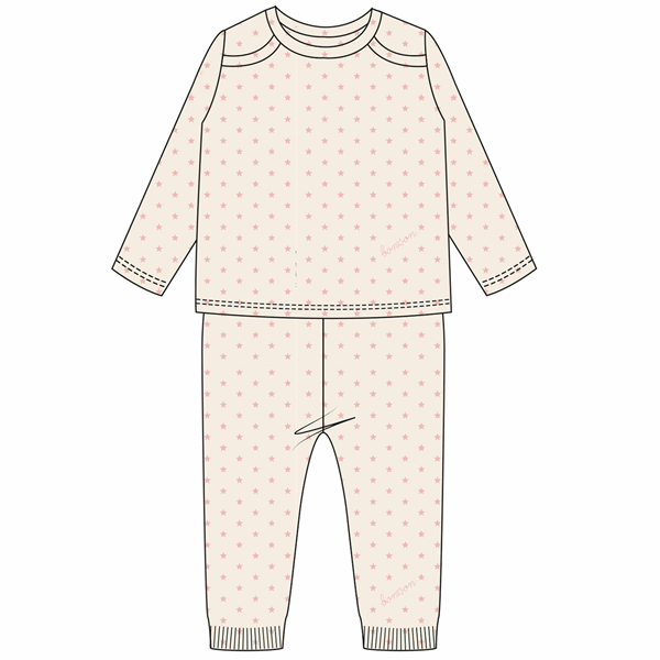 BONTON Semi Rose Pyjamas Sæt