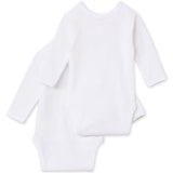 Petit Bateau Kryds Bodies 2-Pak White 2