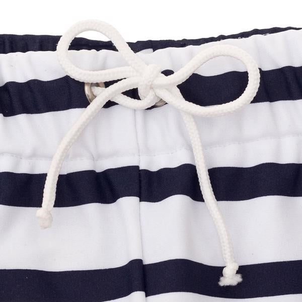 Petit Crabe White/Blue Alex Badeshorts