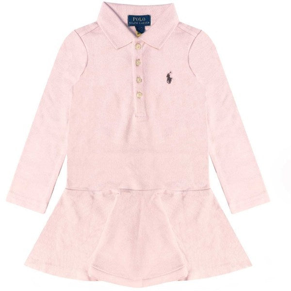 Polo Ralph Lauren Girl Polo Kjole Hint Of Pink/Navypp