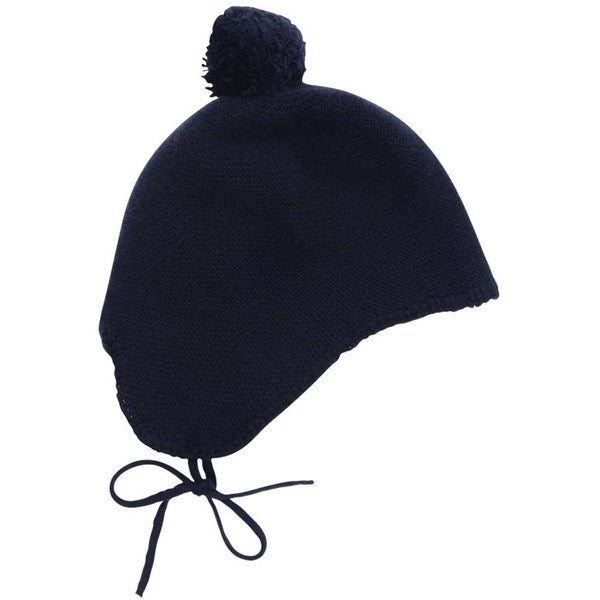 HOLMM Navy Pom Pom Cashmere Strik Hue