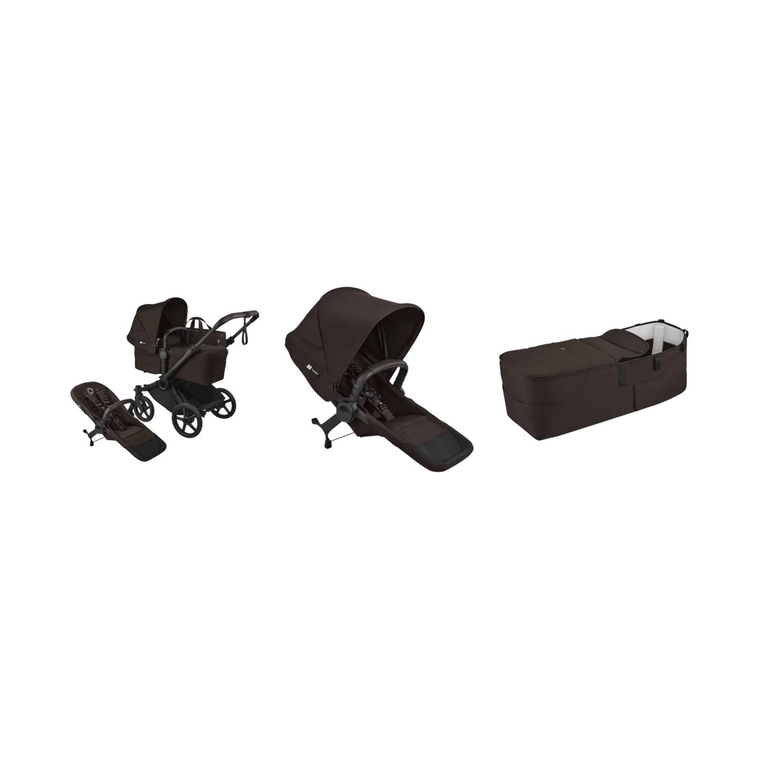 Bugaboo Donkey 6 Tvillingevogn Cocoa Brown Bundle