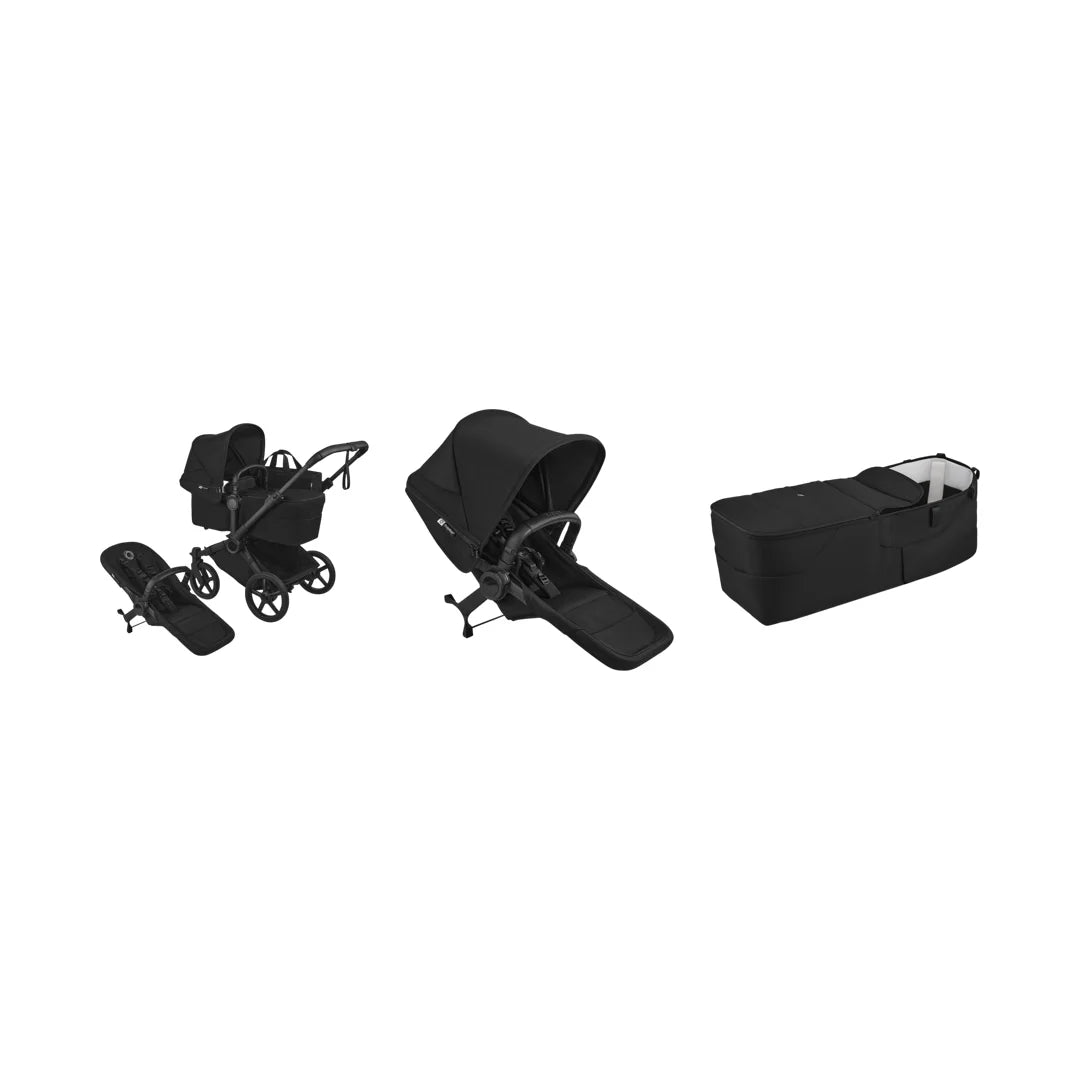 Bugaboo Donkey 6 Tvillingevogn Heritage Black Bundle