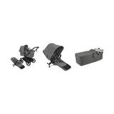 Bugaboo Donkey 6 Tvillingevogn Moon Grey Bundle