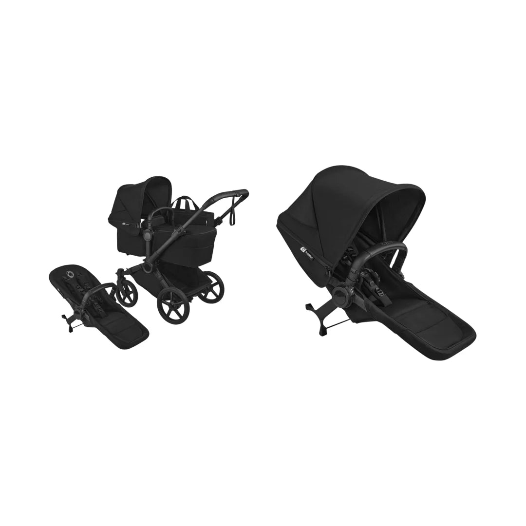 Bugaboo Donkey 6 Søskendevogn Heritage Black Bundle